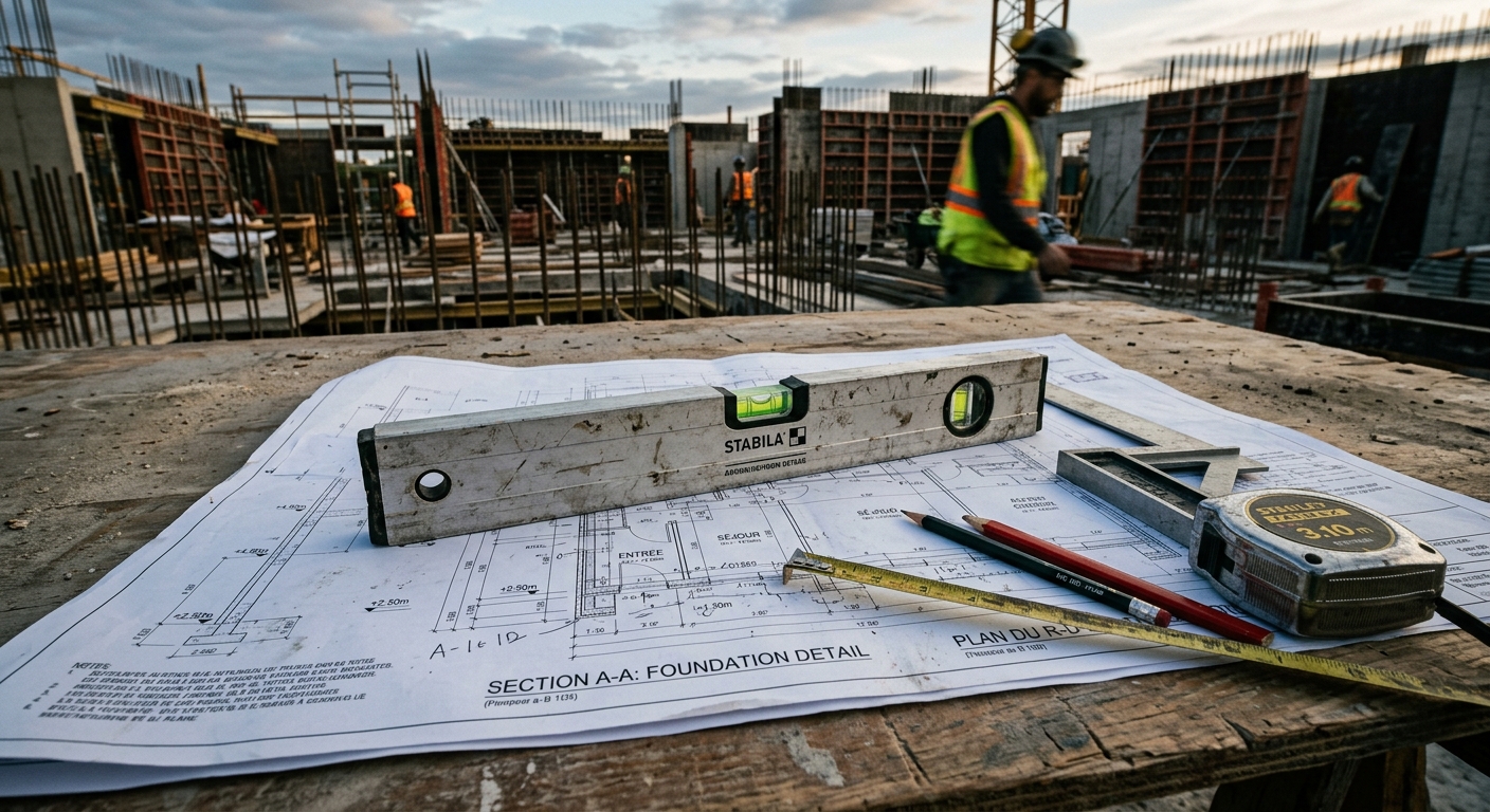 Plan et outils de mesure pour diagnostic structure