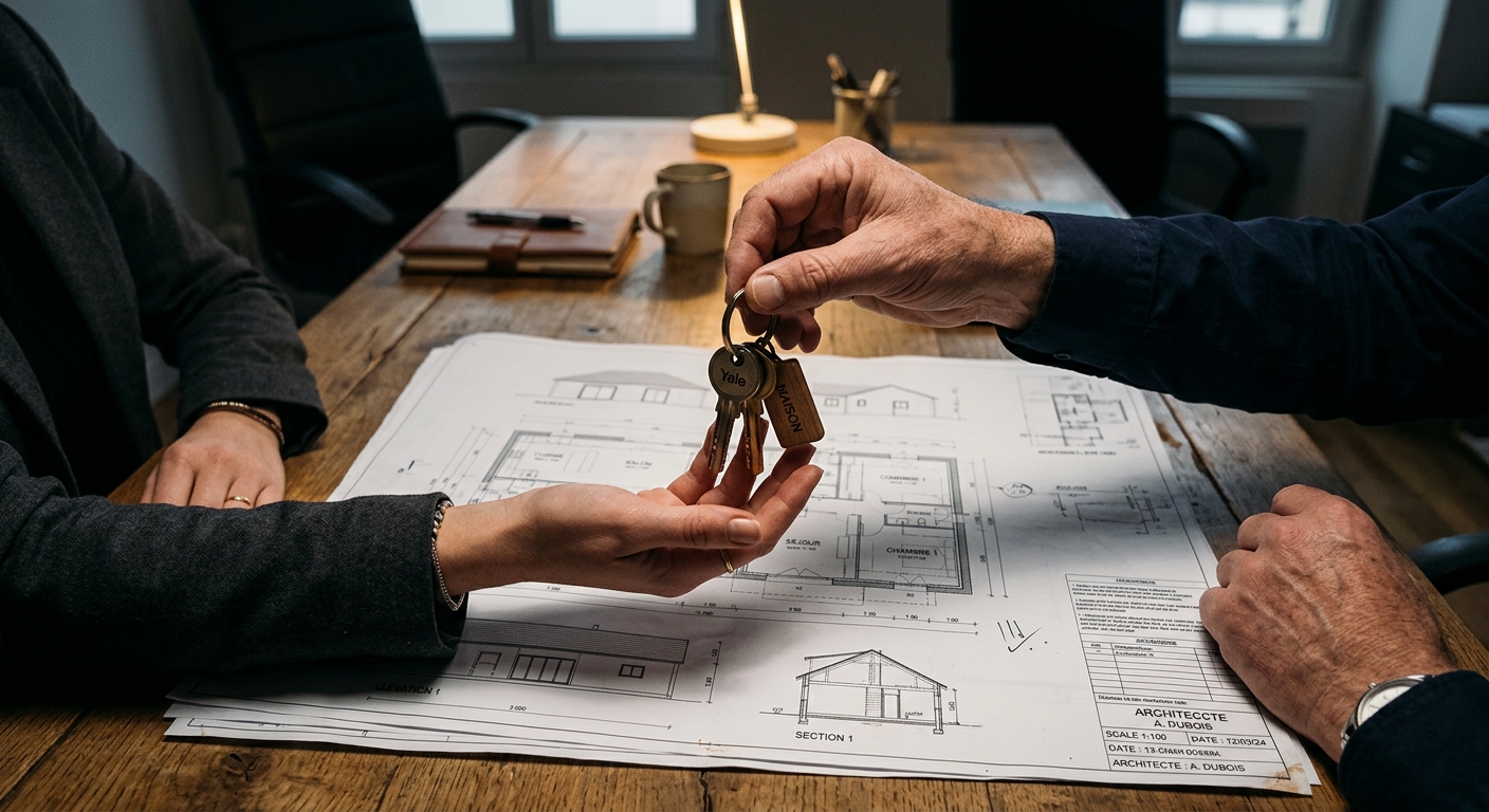 Remise des cl&eacute;s appartement neuf Rouen